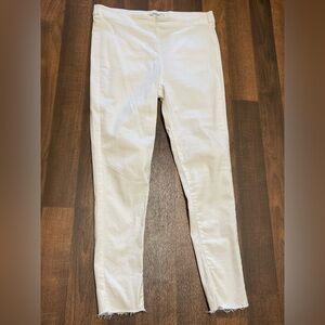 Free People Cream Skinny Jeans